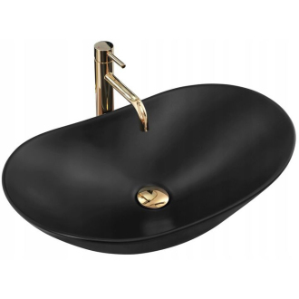 REA Umývadlo na dosku Royal Black Matt REA-U0442