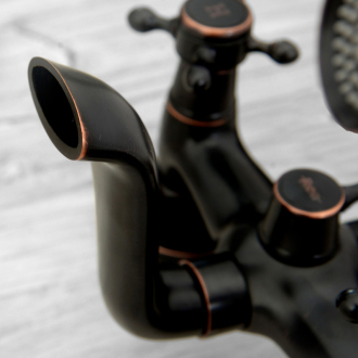 Rea batéria vaňová a sprchová Retro Old Black REA-B0224