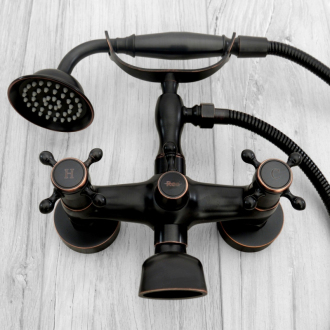 Rea batéria vaňová a sprchová Retro Old Black REA-B0224