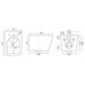 Rea Závesné WC Raul Rimless Duroplast/Slim/ZM REA-C9660