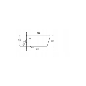 MEXEN YORK závesný bidet 55 cm 35115500