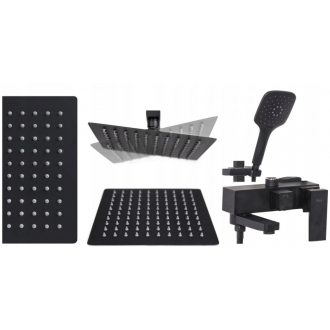 Rea Sprchový set s batériou Fort Black Matt REA-P9861