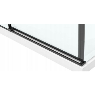 Rea Sprchový kout z priehľadného skla 800x1000x1950 Solar Black REA-K6310