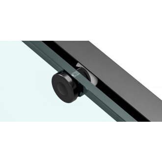 Rea Sprchový kout z priehľadného skla 800x1000x1950 Solar Black REA-K6310