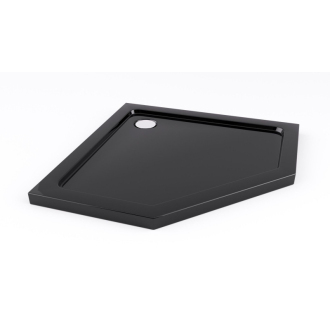 Rea sklenený kout priehľadný 1000 x 1000 x 1950 Diamond Black REA-K5623