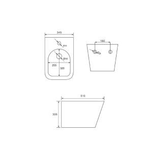 MEXEN TEO BIDET závesný bidet 51 cm 35855100