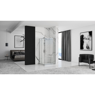 REA Sprchovací kút Punto chróm 90x90 REA-K0867