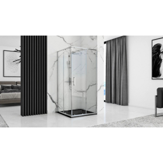 Rea Sprchová vanička Black Grand 80x100 REA-K4593