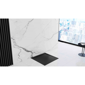 Rea Sprchová vanička Black Grand 80x100 REA-K4593