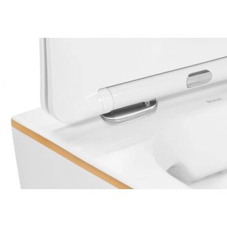 Rea Závesné WC Carlo Mini Rimless Duroplast Gold Edge REA-C1222