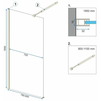 Rea Walk-in Aero Gold 80 REA-K8439