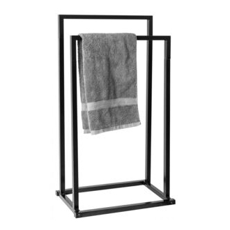 REA dvojtý držiak uterákov Black 391872