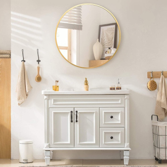 REA Okrúhle zrkadlo MR20G Gold 60cm HOM-09820