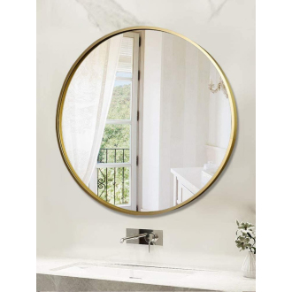 REA Okrúhle zrkadlo MR20G Gold 60cm HOM-09820