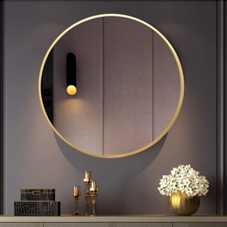 REA Okrúhle zrkadlo MR20G Gold 60cm HOM-09820