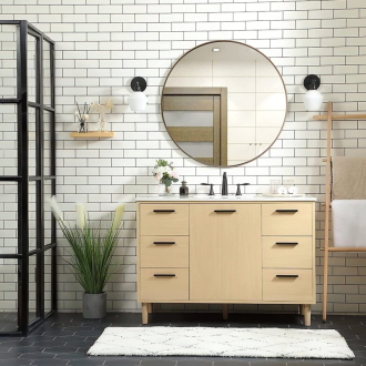 REA Okrúhle zrkadlo MR20G Gold 70cm HOM-09821