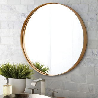 REA Okrúhle zrkadlo MR20G Gold 70cm HOM-09821