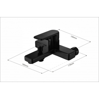 MEXEN MINO Black vaňová batéria 72430-70