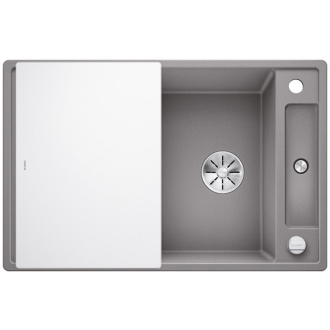 Blanco AXIA III 45 S 523185 drez s odkvapom, obojstranný aluminium drez vstavaný