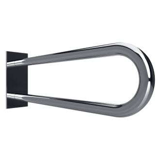 BEMETA HELP: Podperné madlo v tvare U 600 mm, nerez, s krytkou 301707271