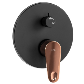 Rea sprchový set Mild-black rose gold REA-P9143