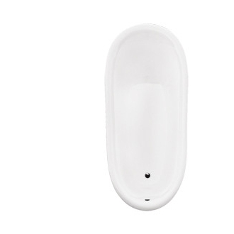 BESCO vaňa voľne stojaca OTYLIA, 1600×770 mm, biela farba, sanitárny kompozit VANMER160W