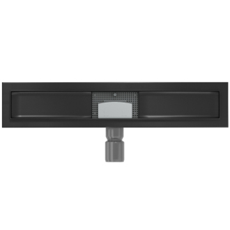 FLAT čierny nerezový sprchový žľab 600mm 1715060