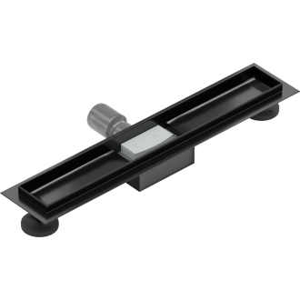 FLAT čierny nerezový sprchový žľab 600mm 1715060