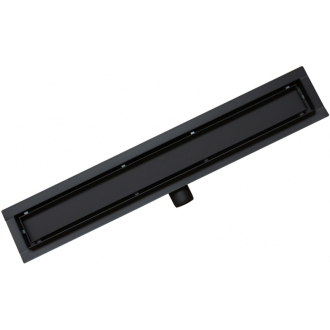 FLAT čierny nerezový sprchový žľab 900mm 1715090