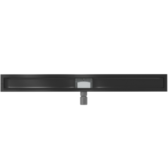 FLAT čierny nerezový sprchový žľab 900mm 1715090