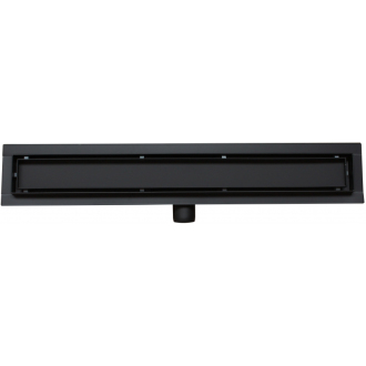 FLAT čierny nerezový sprchový žľab 1000mm 1715100