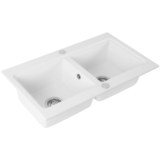 Rea Caddy granitový drez, biela ZLE-00133