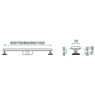 Rea Line 2 lineárny odtok 90cm REA-G0107