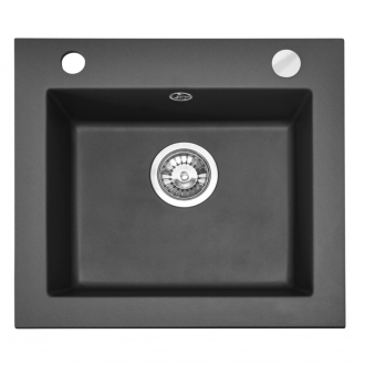 Rea West granitový drez, Black metelic ZLE-00121