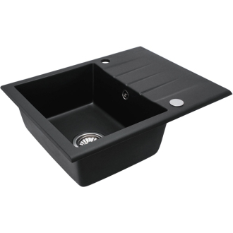 Rea North granitový drez, black metalic ZLE-00126