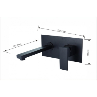 MEXEN CUBE Black umývadlová batéria 73115-70