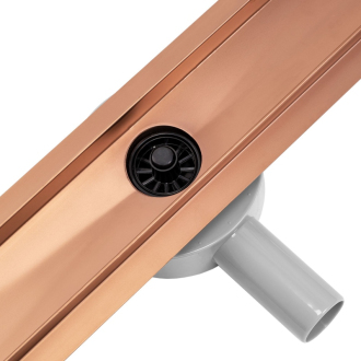 Rea Pure Neo odtokový žľab 80, kartáčovaná meď REA-G8022