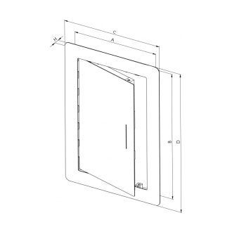 Nerezové dvierka Exkluzív 200x300 HACO