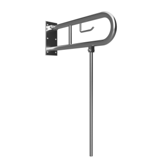 BEMETA HELP: Sklopný úchyt v tvare U 600 mm, nerez brús, s držiakom TP 301406272