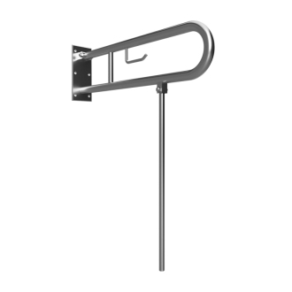 BEMETA HELP: Sklopný úchyt v tvare U 750 mm, nerez brús, s držiakom TP 301406302