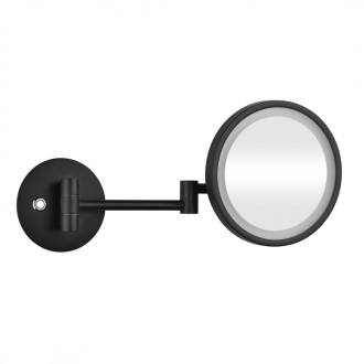 BEMETA DARK: Kozmetické zrkadlo O160 mm s LED osvetlením, 5x 112101140