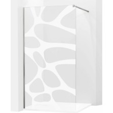 MEXEN KIOTO sprchová stena walk-in 70x200 cm 8mm biely vzor - 2, 800-070-000-00-97