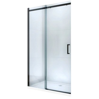 MEXEN OMEGA sprchové dvere 130x190 cm 8 mm čierna-číre 825-130-000-70-00