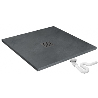 REA Sprchová vanička Grey Rock 90x90 REA-K4585