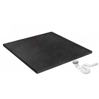 REA Sprchová vanička Black Stone 90x90 REA-K9601