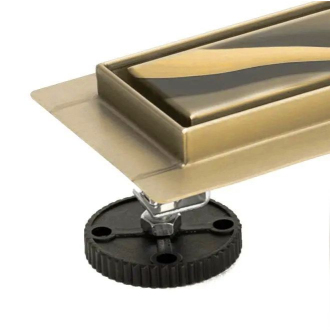 Rea Žľab s roštom Neo Slim L.Gold Pro-700 Mirror