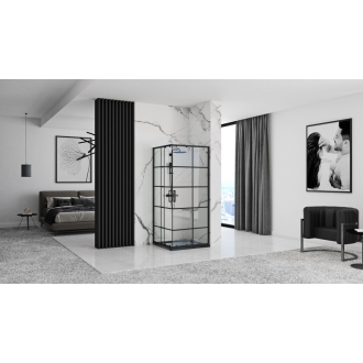 Rea Concept sprchovací kút 80x80, čierna REA-K5479