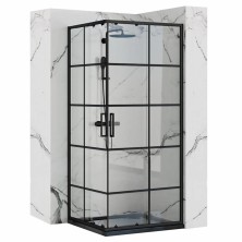 Rea Concept sprchovací kút 90x90, čierna REA-K5478