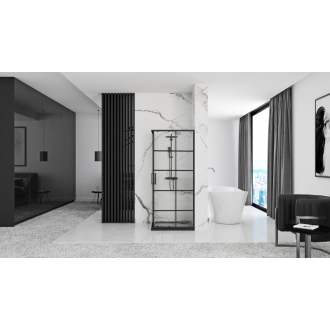 Rea Concept sprchovací kút 90x90, čierna REA-K5478