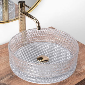 Rea umývadlo na dosku Cristal Transparent REA-U9670